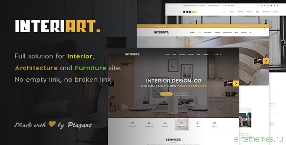 InteriArt - Furniture & Interior WordPress Theme