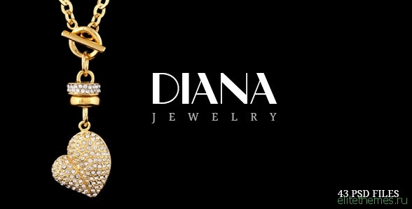 Diana - Creative Jewelry PSD Template