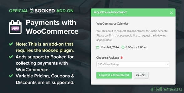 Booked Payments with WooCommerce (Add-On)