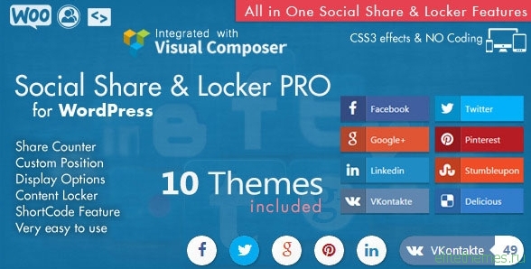 Social Share & Locker Pro WordPress Plugin v6.2