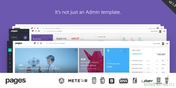 Pages v2.1.3 - Admin Dashboard Template & Web App