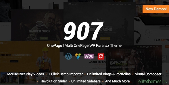 907 v4.0.6 - Responsive WP One Page