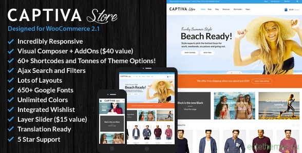 Captiva v1.9.2 - Responsive WordPress WooCommerce Theme