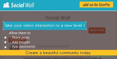 Social Wall Addon for UserPro v3.5