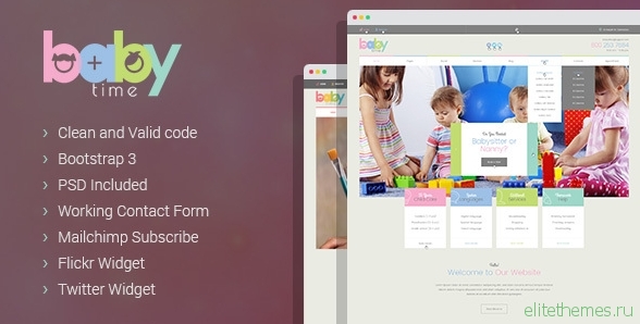 BabyTime - Babysitter, Nurse and Preschool HTML