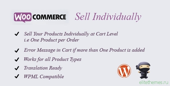 WooCommerce Sell Individually v1.5
