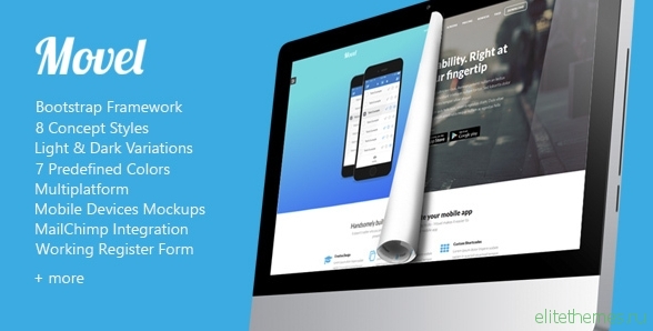 Movel - App Landing Page Template