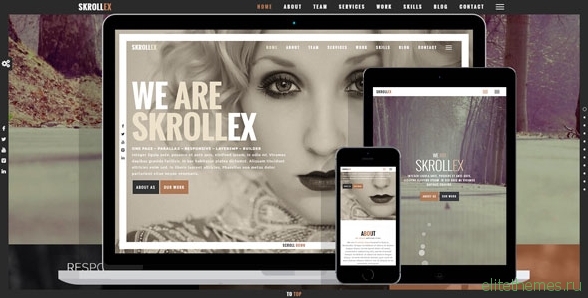 Skrollex v1.1.0 - Creative One Page Parallax