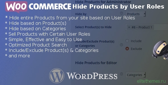 WooCommerce Hide Products by User Roles v3.7