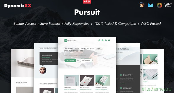 Pursuit - Responsive Email + Online Template Builder