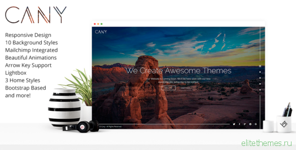 Cany - Responsive Coming Soon Template