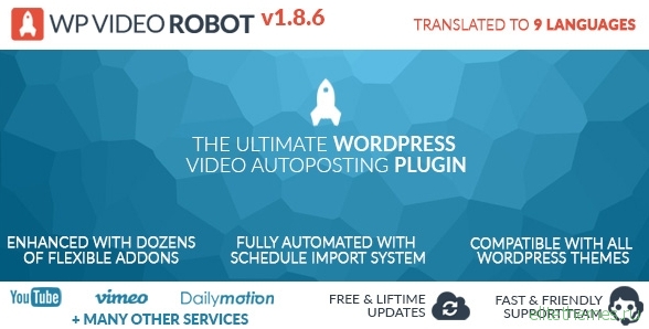 Wordpress Video Robot Plugin v1.8.6