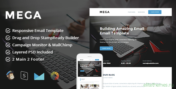 Mega - Responsive Email + StampReady Builder
