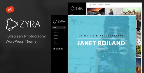 Zyra v2.3 - Fullscreen Photography Theme