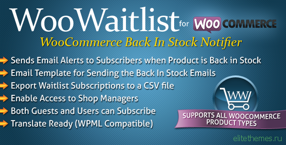 WooWaitlist v4.0.0 - WooCommerce Back In Stock Notifier