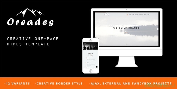 Oreades - Creative One-Page HTML5 Template - Updated