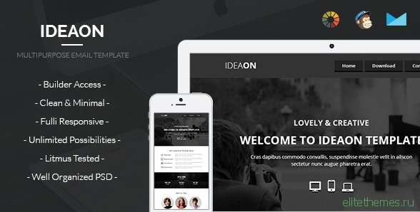 IdeaOn - Design Agency Email Template + Builder Access