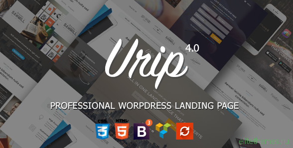 Urip v7.4.9 - Professional WordPress Landing Page