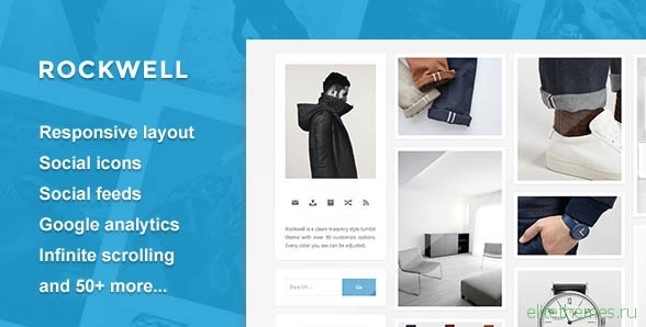 Rockwell - A Clean and Responsive Tumblr Theme