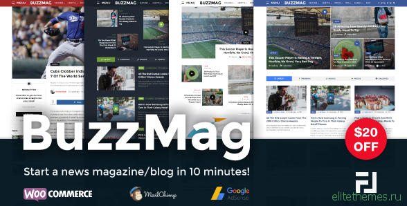 BuzzMag v1.0 - Viral News WordPress Magazine/Blog Theme