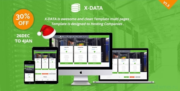 X-DATA - WHMCS & HTML Web Hosting Template
