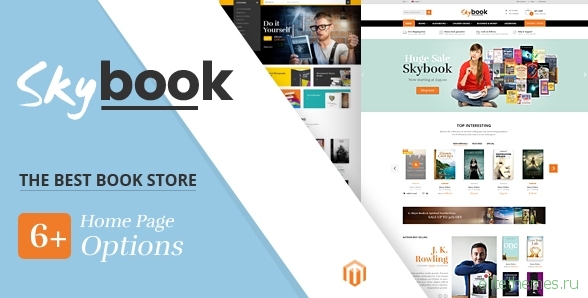 SkyBook - Book Shop Responsive Magento Theme