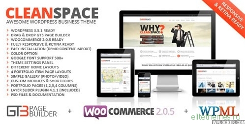 CleanSpace v2.7.3 - Retina Ready Business WP Theme