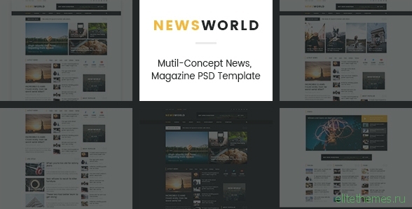 News World | News Magazine PSD Template