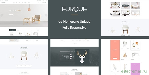 FURQUE - Creative Multiconcept Furniture Store PSD Template