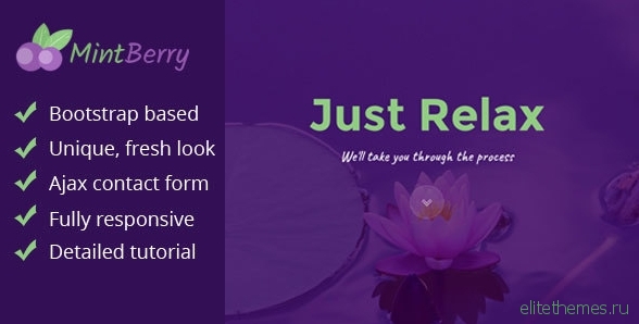 MintBerry - Fresh & Juicy One Page SPA & Wellness Responsive Template