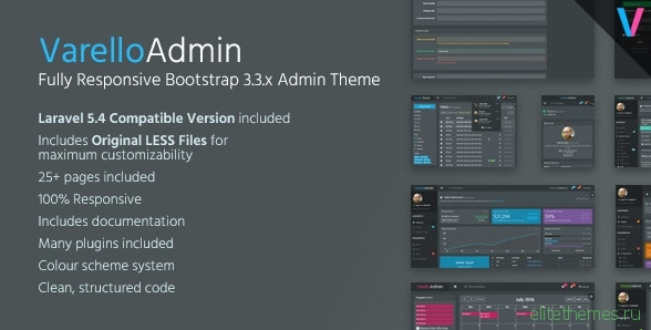 Varello Admin | Responsive Bootstrap Admin Template + Laravel 5.4 Starter Kit