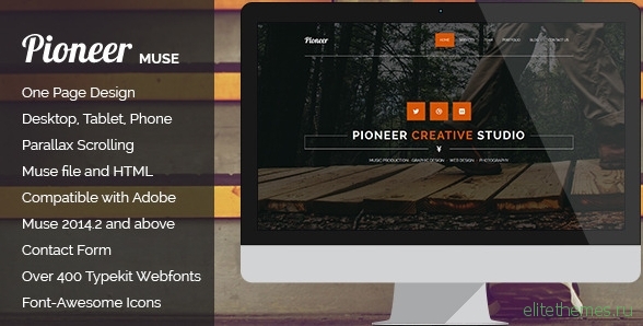 Pioneer - One Page MUSE Template