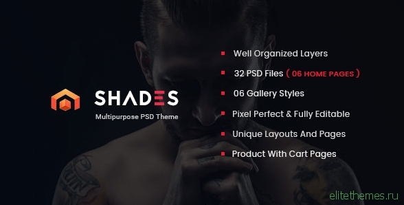 Shades - Creative Multipurpose PSD Template