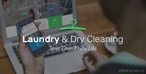 Laundry, Dry Cleaning services HTML website template