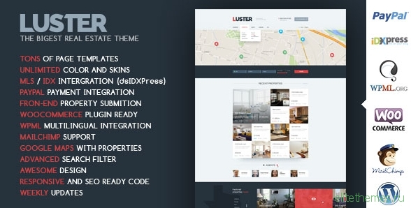 Luster v2.1 - The Biggest Real Estate WordPress Theme