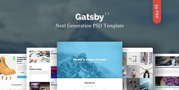 Gatsby - Creative Multipurpose PSD Template