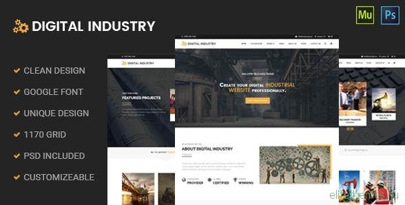 Digital Industry - Industrial Business Muse Template