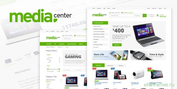 MediaCenter v2.5.0 - Electronics Store WooCommerce Theme