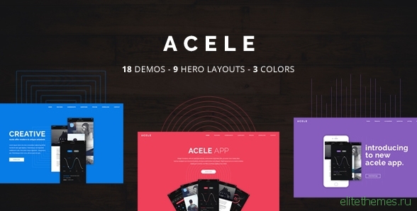 Acele - App, Game, Product HTML Template