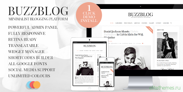 BuzzBlog v2.5 - Clean & Personal WordPress Blog Theme