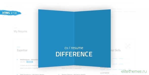 Difference - CV/RESUME TEMPLATE