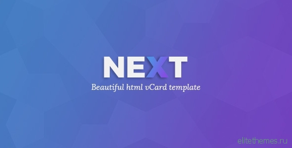 NEXTVCARD - Personal CV/Vcard Template
