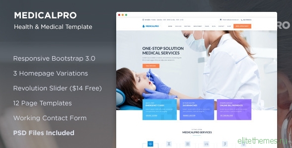 MedicalPRO - Health and Medical HTML Template
