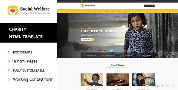 Social Welfare - Charity & Non-Profit HTML Template
