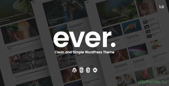 Ever v1.0.5 - Clean and Simple WordPress Theme