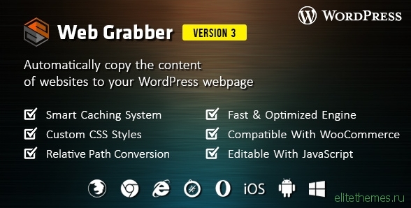 Web Grabber v3.0 – WordPress HTML Scraping Plugin