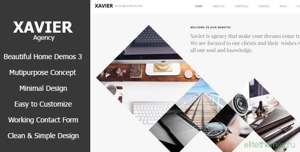Xavier - Portfolio and Agency HTML theme