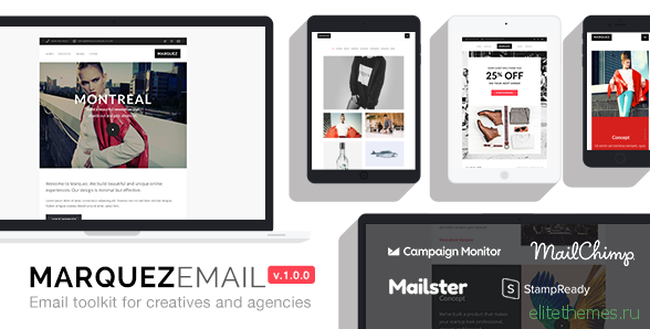 Marquez - Responsive Email for Agencies: 70+ Sections + StampReady Builder + MailChimp Integration