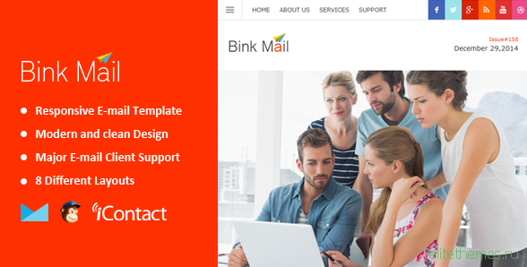 Bink Mail- Responsive E-mail Template + Themebuilder Access