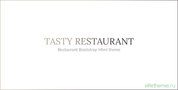 Tasty - Restaurant HTML Template